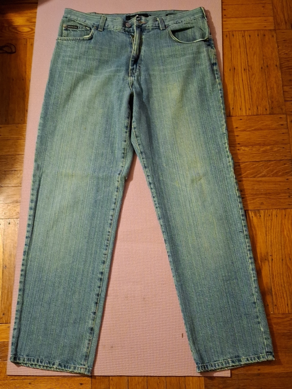 Calvin Klein Jeans Light Blue Straight-Leg Men's Jeans